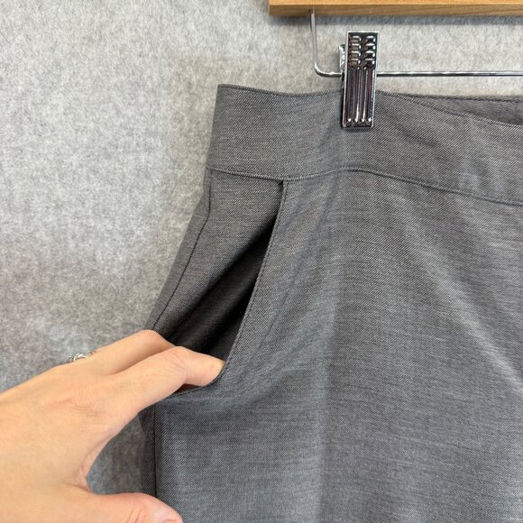 St John Womens Gray Trousers Pants Straight Leg‎ Wool Blend Office Slacks Size 8 - Picture 5 of 14